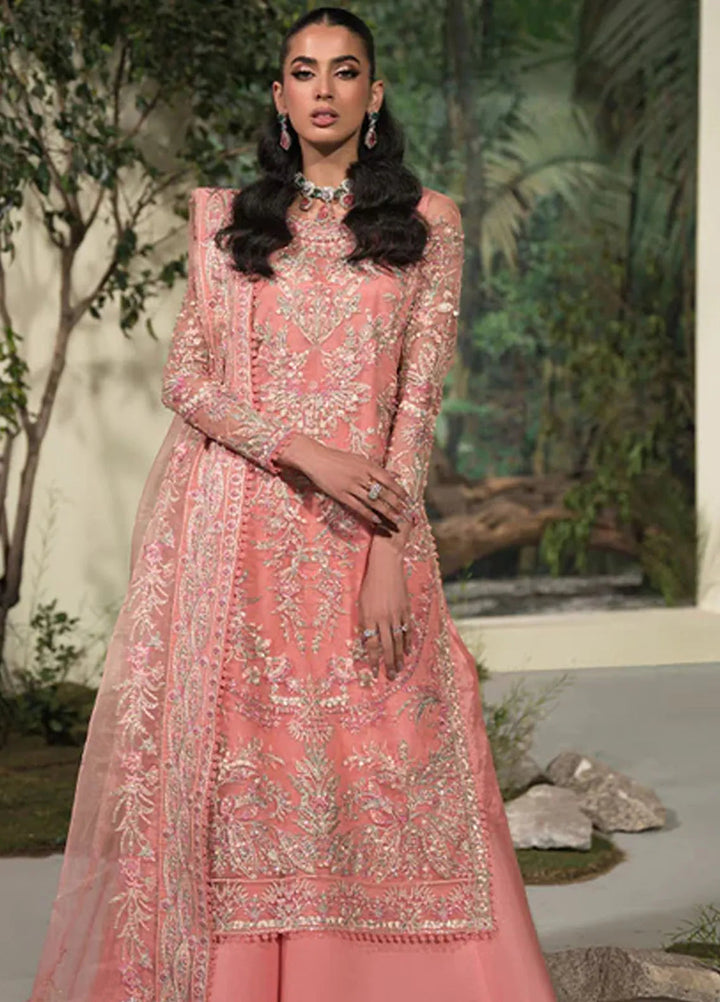Celeste by Saffron Embroidered Organza Suits Unstitched 3 Piece SFR24C Nousha - Festive Collection