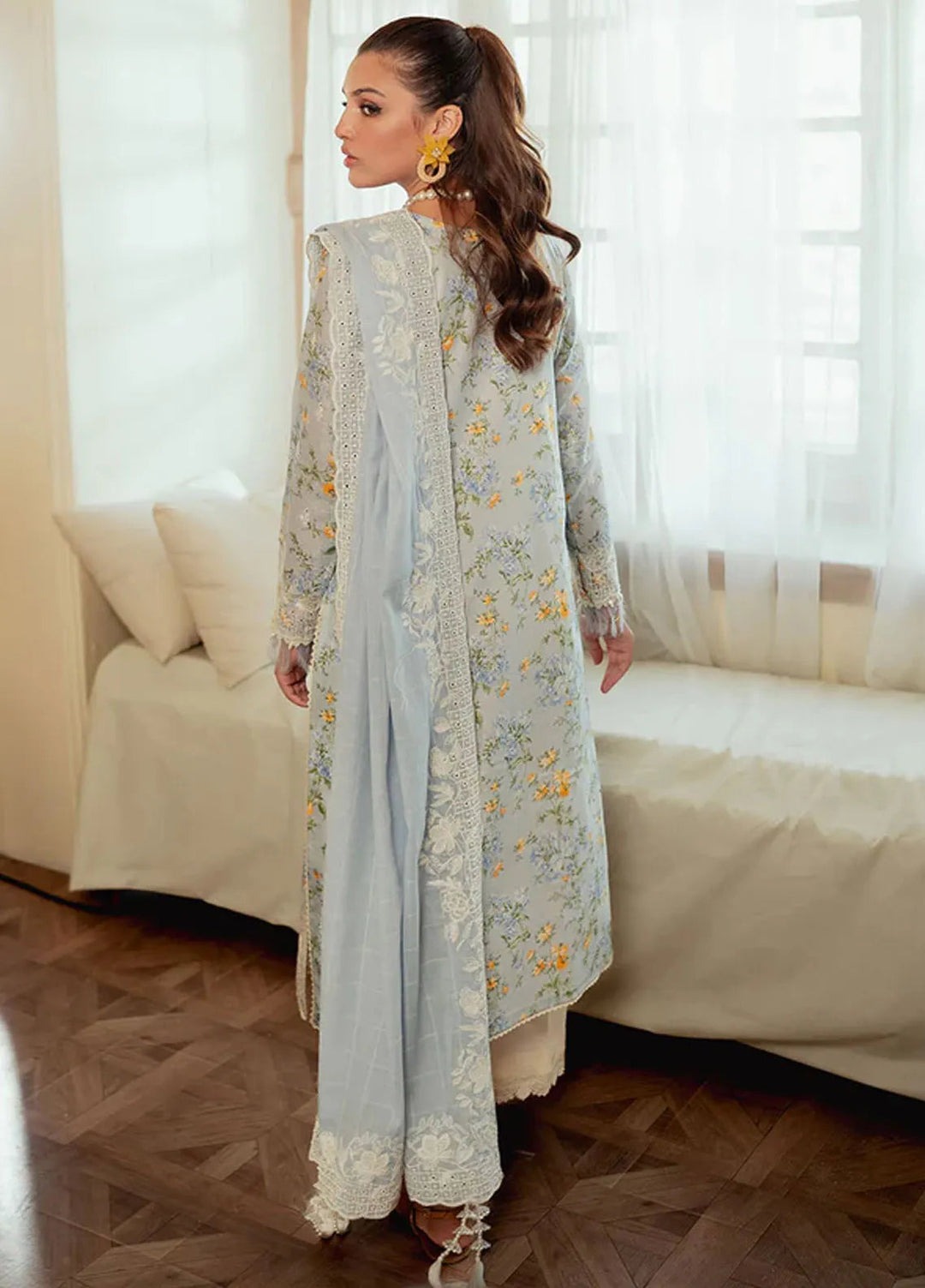 Celine By Faiza Faisal Embroidered Lawn Suit Unstitched 3 Piece FFX24E Farya - Summer Collection