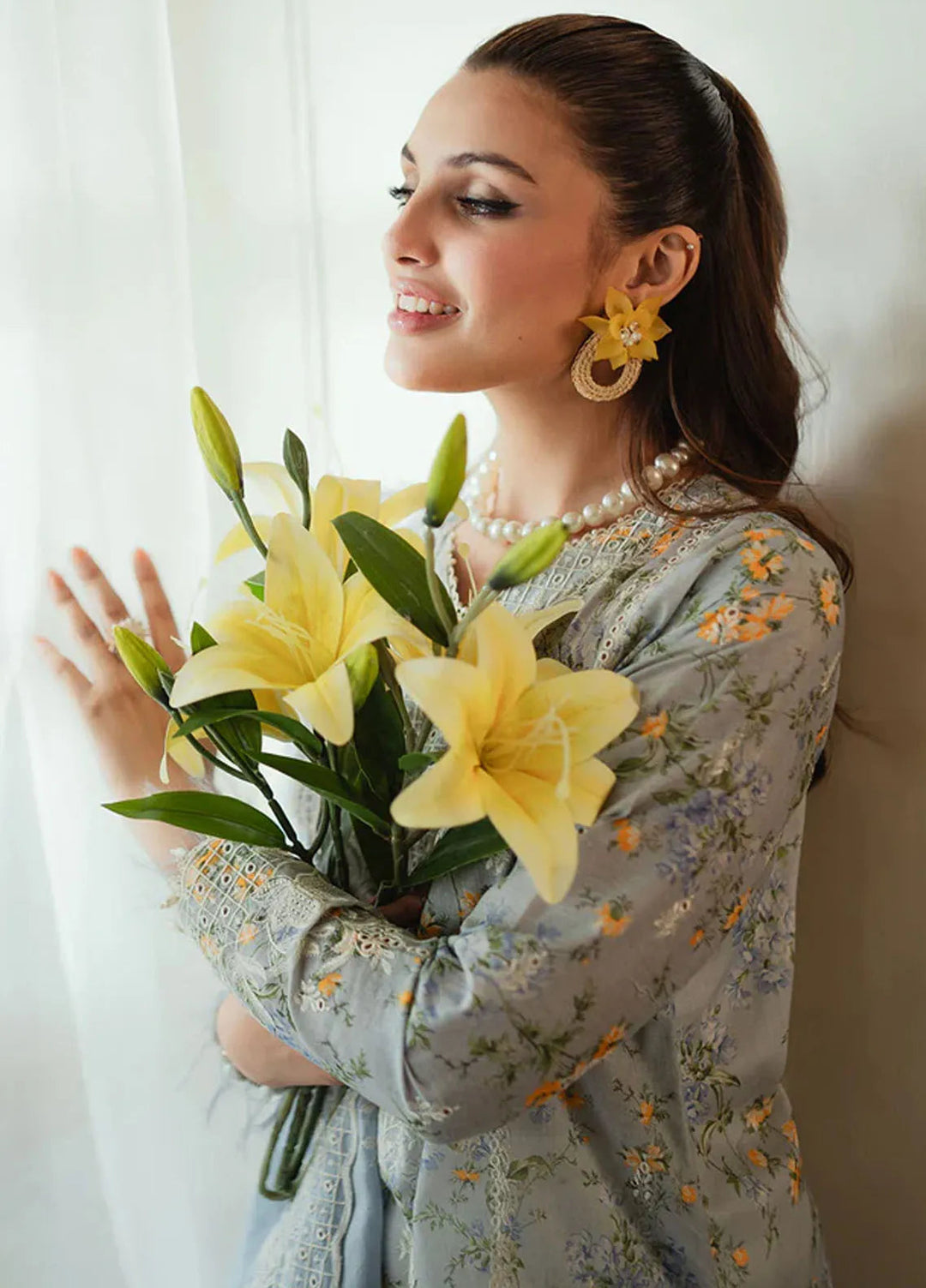 Celine By Faiza Faisal Embroidered Lawn Suit Unstitched 3 Piece FFX24E Farya - Summer Collection