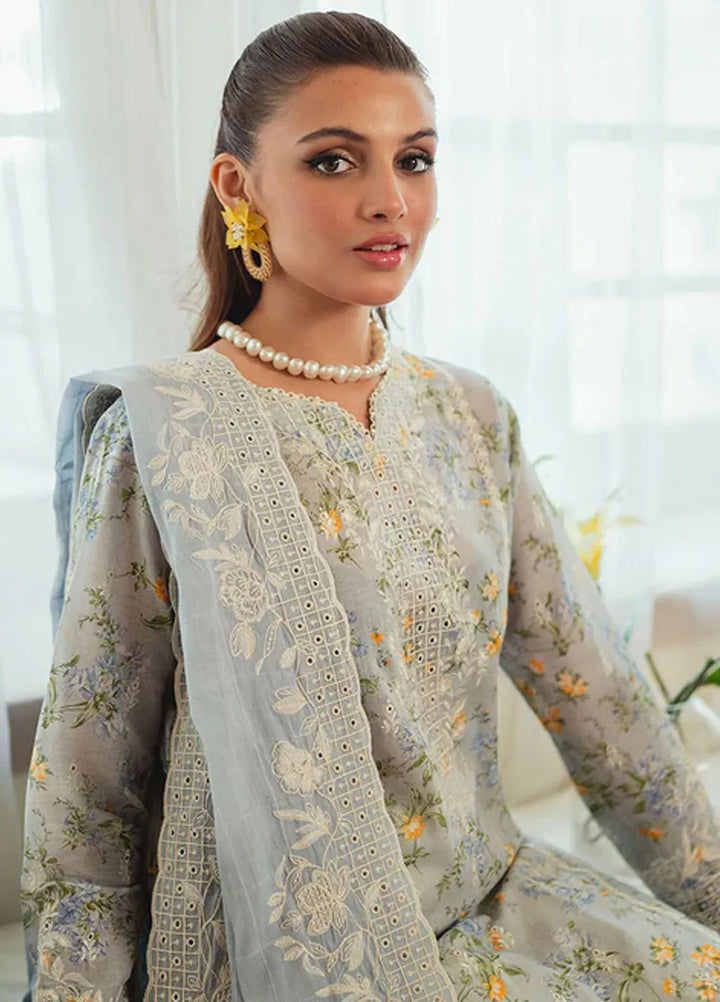 Celine By Faiza Faisal Embroidered Lawn Suit Unstitched 3 Piece FFX24E Farya - Summer Collection