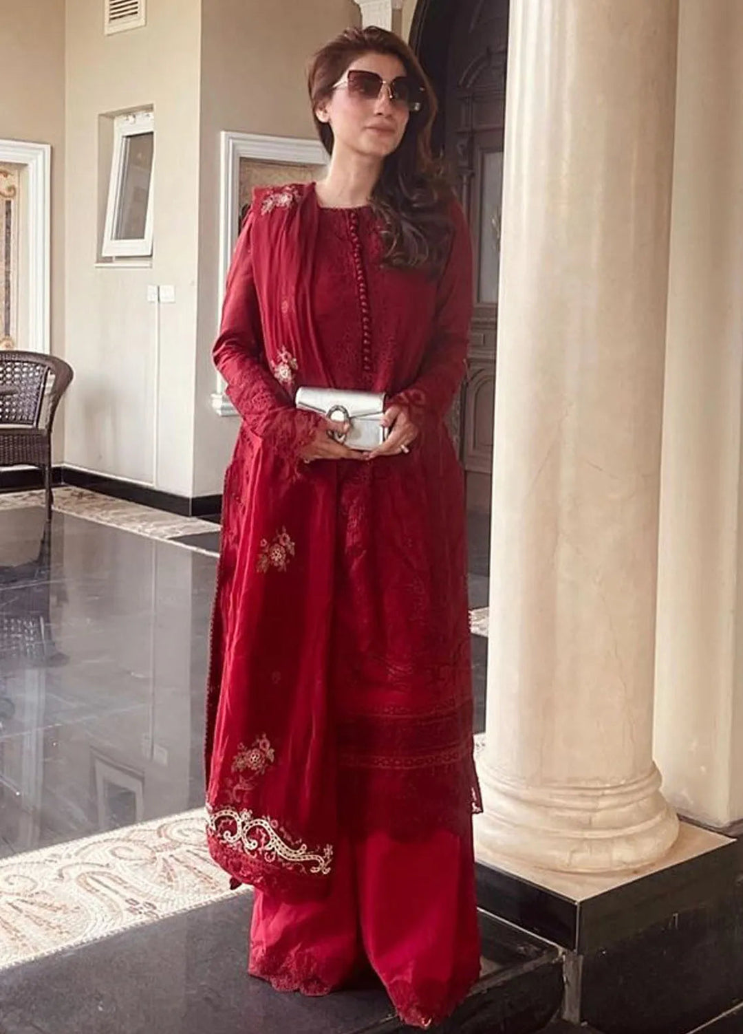 Celine By Faiza Faisal Embroidered Lawn Suit Unstitched 3 Piece FFX24E Zuha - Summer Collection
