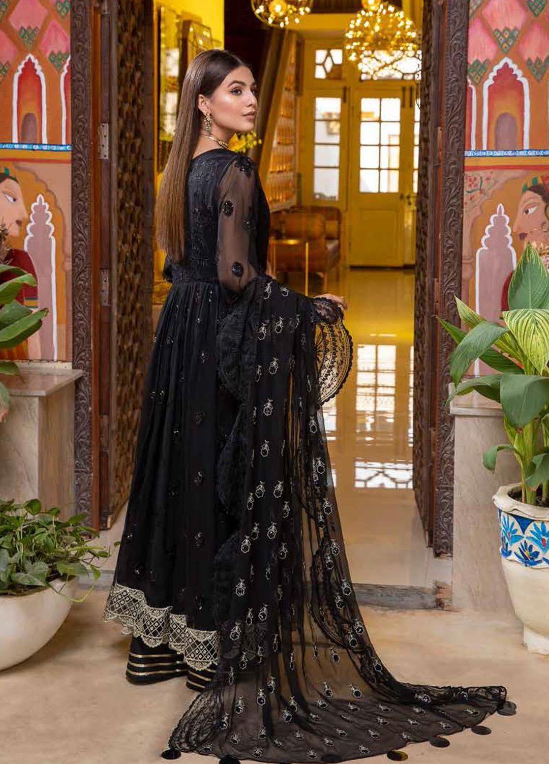 Celine By Charizma Embroidered Chiffon Suits Unstitched 3 Piece CRZ21CC CCE-03 - Luxury Collection
