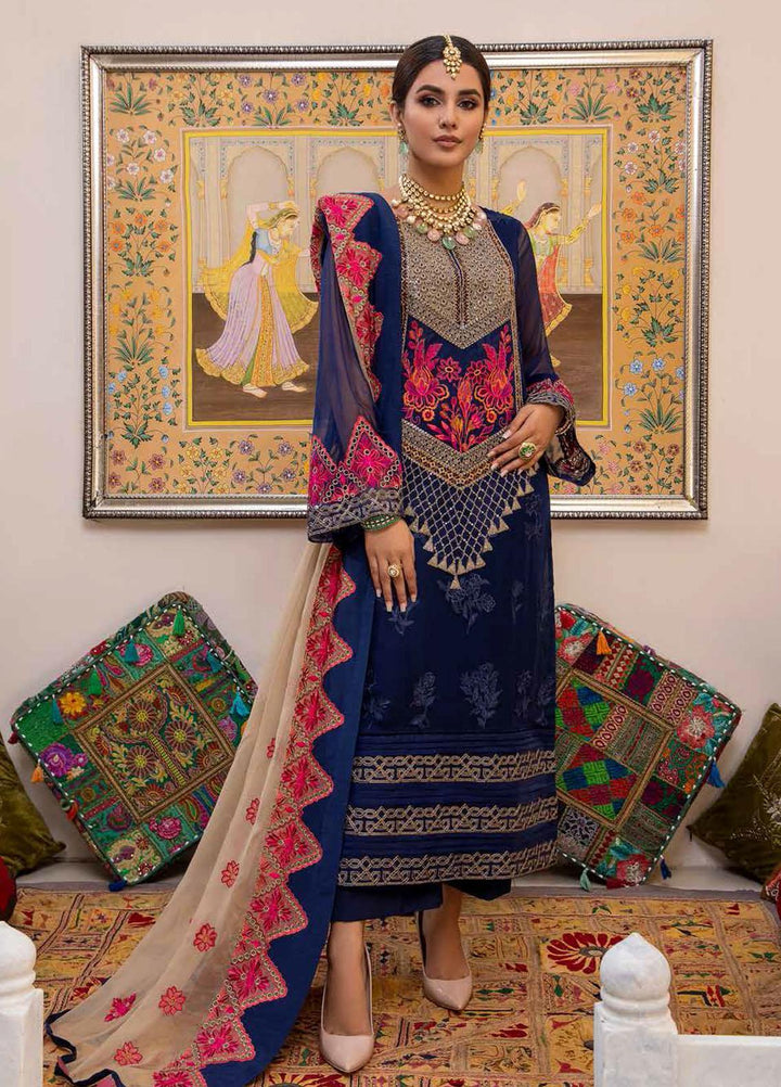 Celine By Charizma Embroidered Chiffon Suits Unstitched 3 Piece CRZ21CC CCE-04 - Luxury Collection