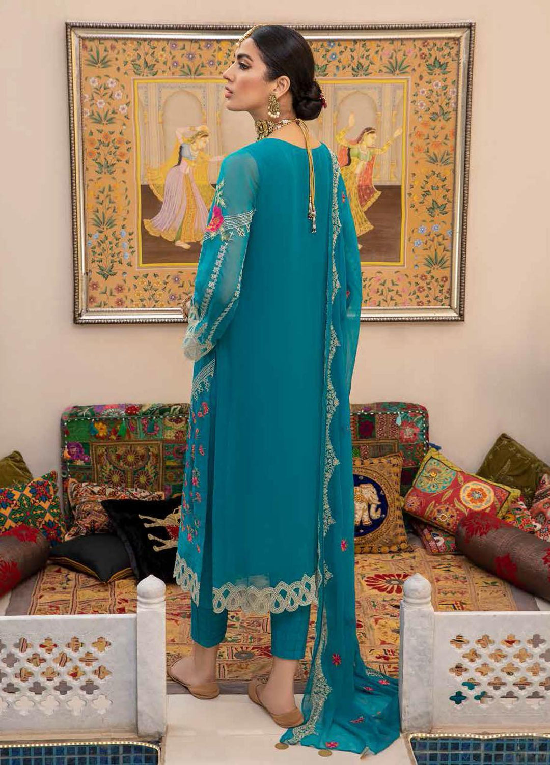 Celine By Charizma Embroidered Chiffon Suits Unstitched 3 Piece CRZ21CC CCE-07 - Luxury Collection