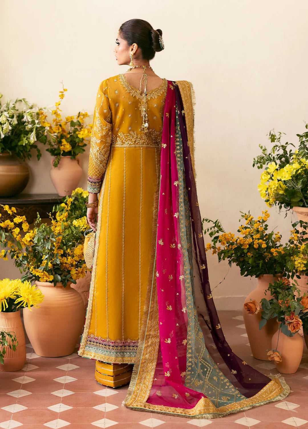 Chaandni by Gulaal Embroidered Organza Suits Unstitched 4 Piece GL24CH D-08 Nayaara - Wedding Collection
