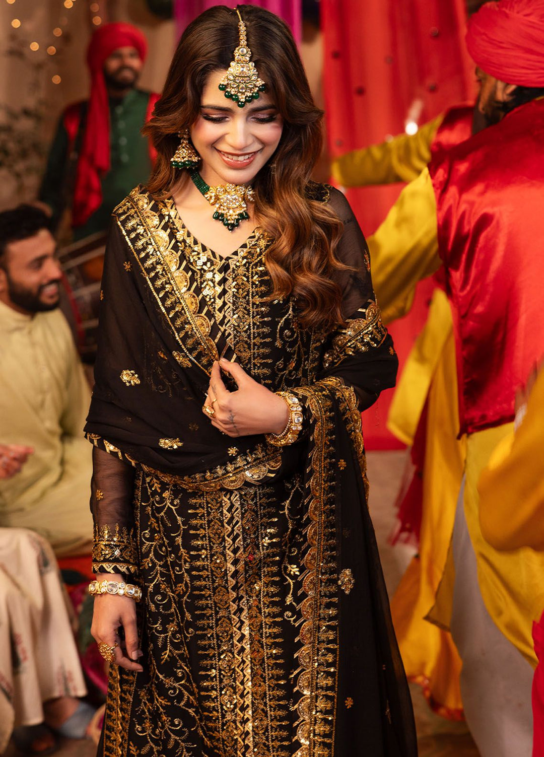 Chamak Damak by Asim Jofa Embroidered Chiffon Suits Unstitched 3 Piece AJ24CD AJCD-19 - Festive Collection