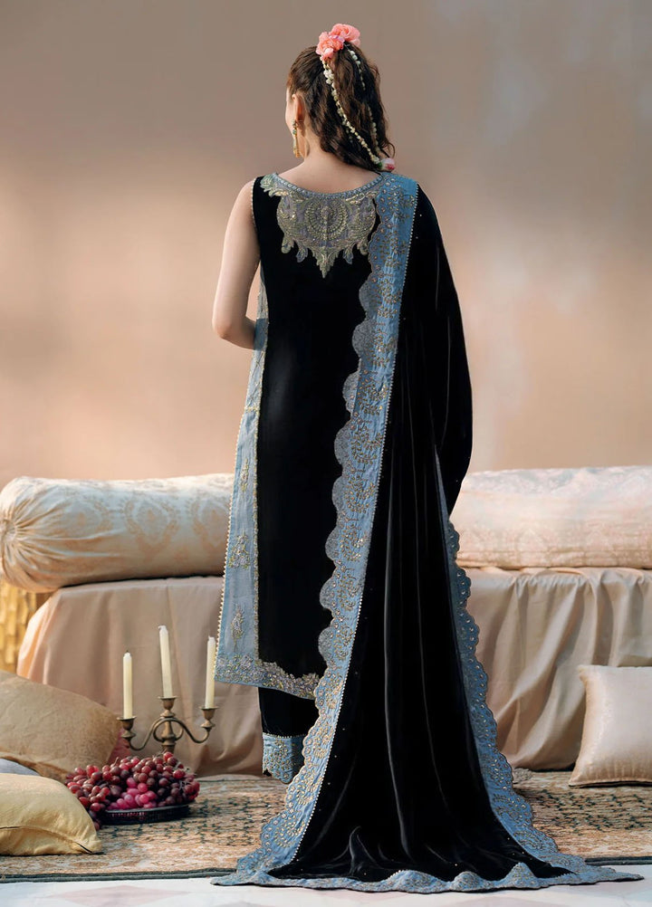 Chamak Dhamak by Fozia Khalid Pret Embelished Sheesha Silk 4 Piece Suit FK-9007 Heer