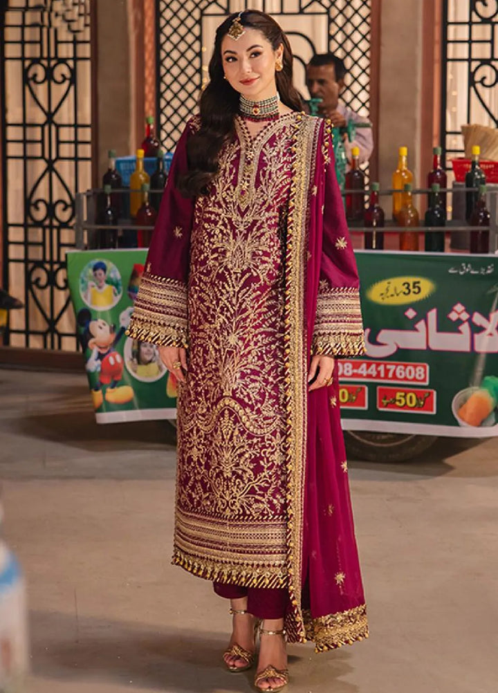 Chamkeeli By Asim Jofa Embroidered Silk Suit Unstitched 3 Piece AJ24CF AJKK-03 - Festive Collection