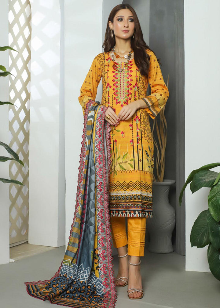 Chanbali by Ruqayyah Embroidered Cotton Suits Unstitched 3 Piece RQY22C 04 - Winter Collection
