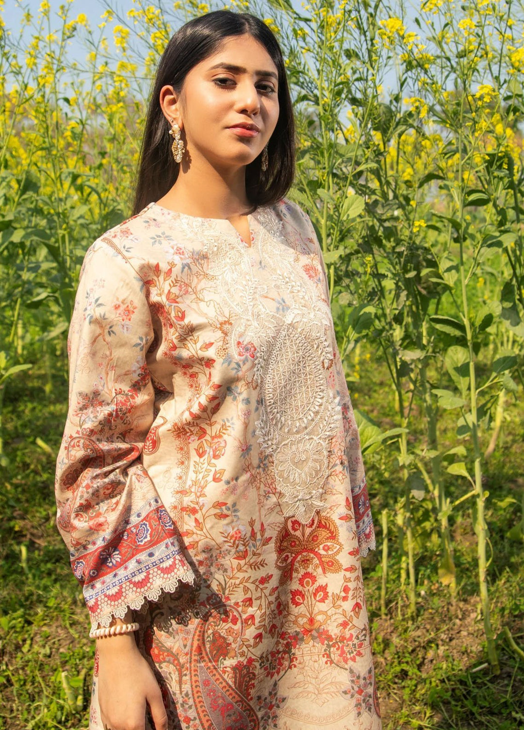 Chandan Nagri Pret Embroidered Lawn 3 Piece Suit Arsia