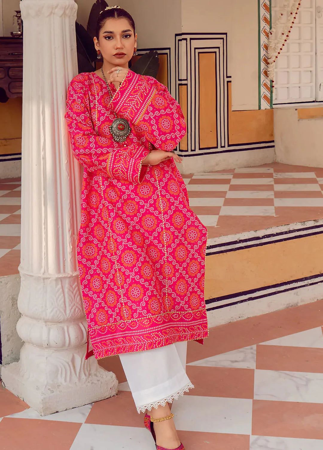 Chandan Nagri Pret Printed Lawn Kurti Nargis