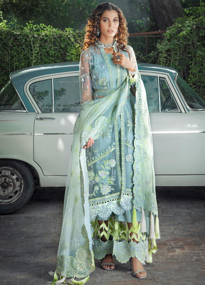 Chandni By Surmai Embroidered Net Suits Unstitched 3 Piece SUR21C SWC-08 Nuray - Wedding Collection
