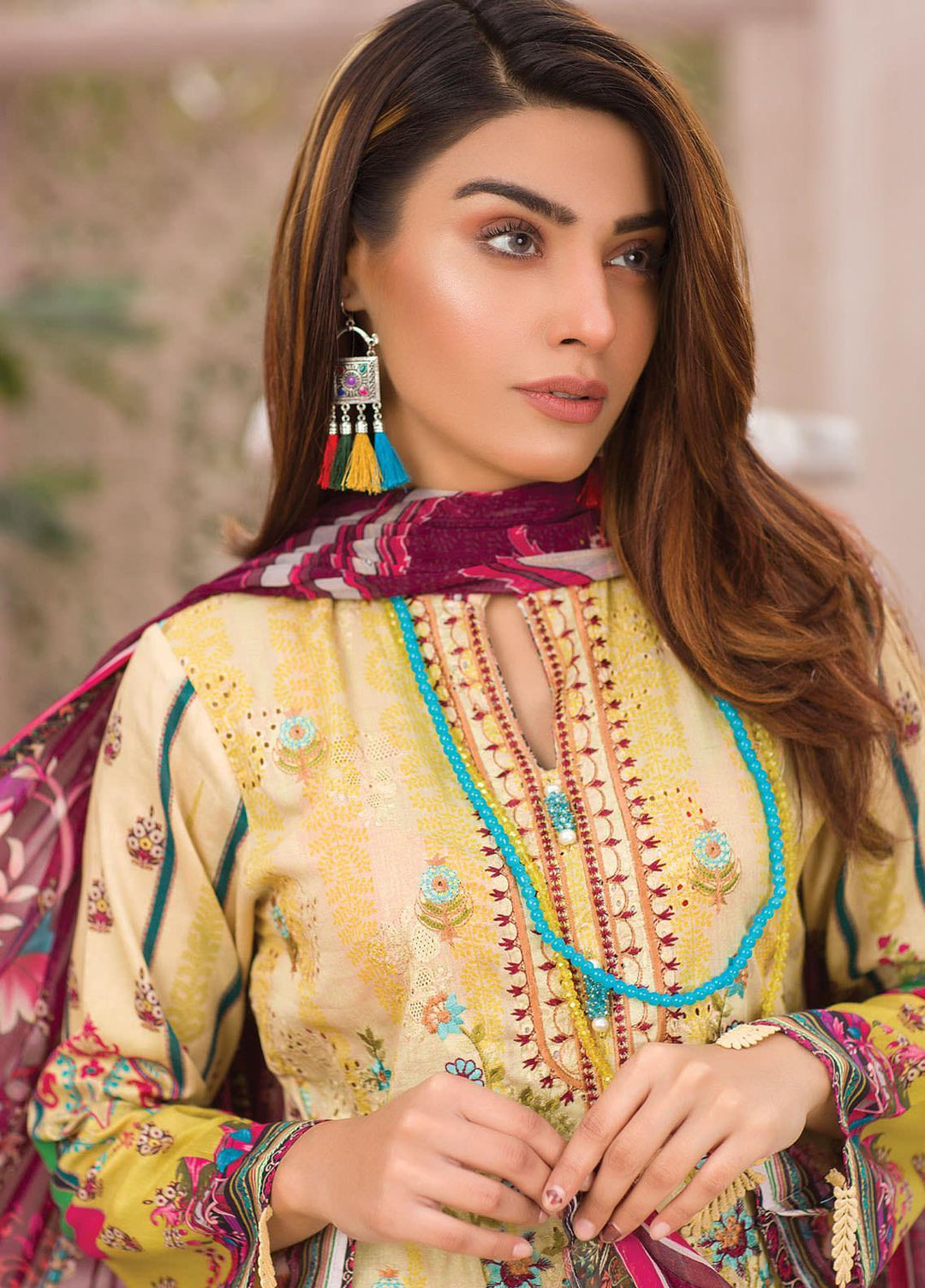 Change Embroidered Lawn Suits Unstitched 3 Piece CG21SR D-17 - Summer Collection