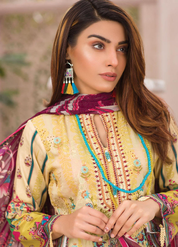 Change Embroidered Lawn Suits Unstitched 3 Piece CG21SR D-17 - Summer Collection