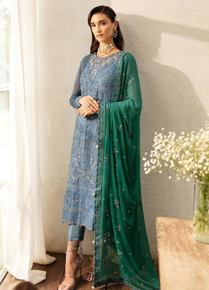 Chant D lAmour by Gulaal Embroidered Chiffon Suits Unstitched 4 Piece GL24CD D-02 Helia - Luxury Collection
