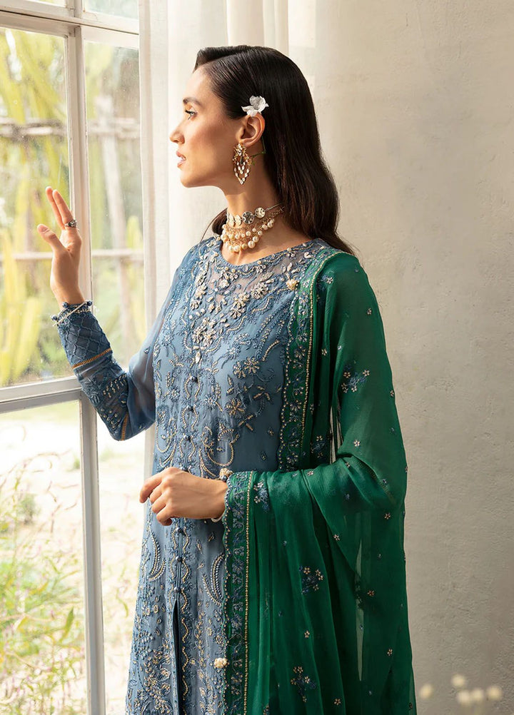 Chant D lAmour by Gulaal Embroidered Chiffon Suits Unstitched 4 Piece GL24CD D-02 Helia - Luxury Collection