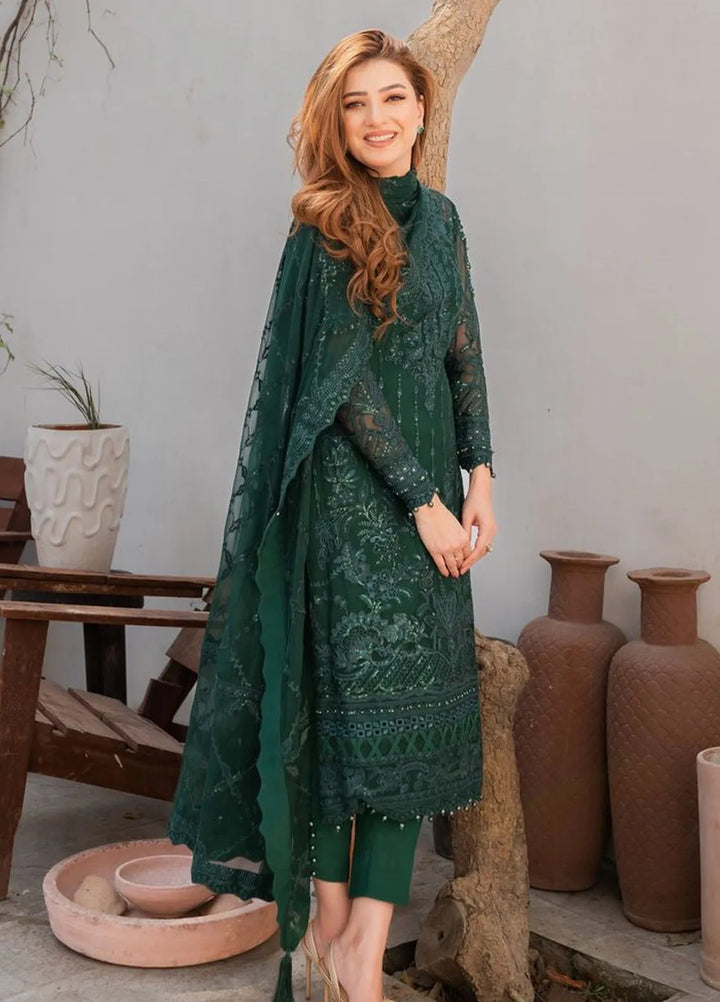 Chant D lAmour by Gulaal Embroidered Chiffon Suits Unstitched 4 Piece GL24CD D-05 Cassia - Luxury Collection