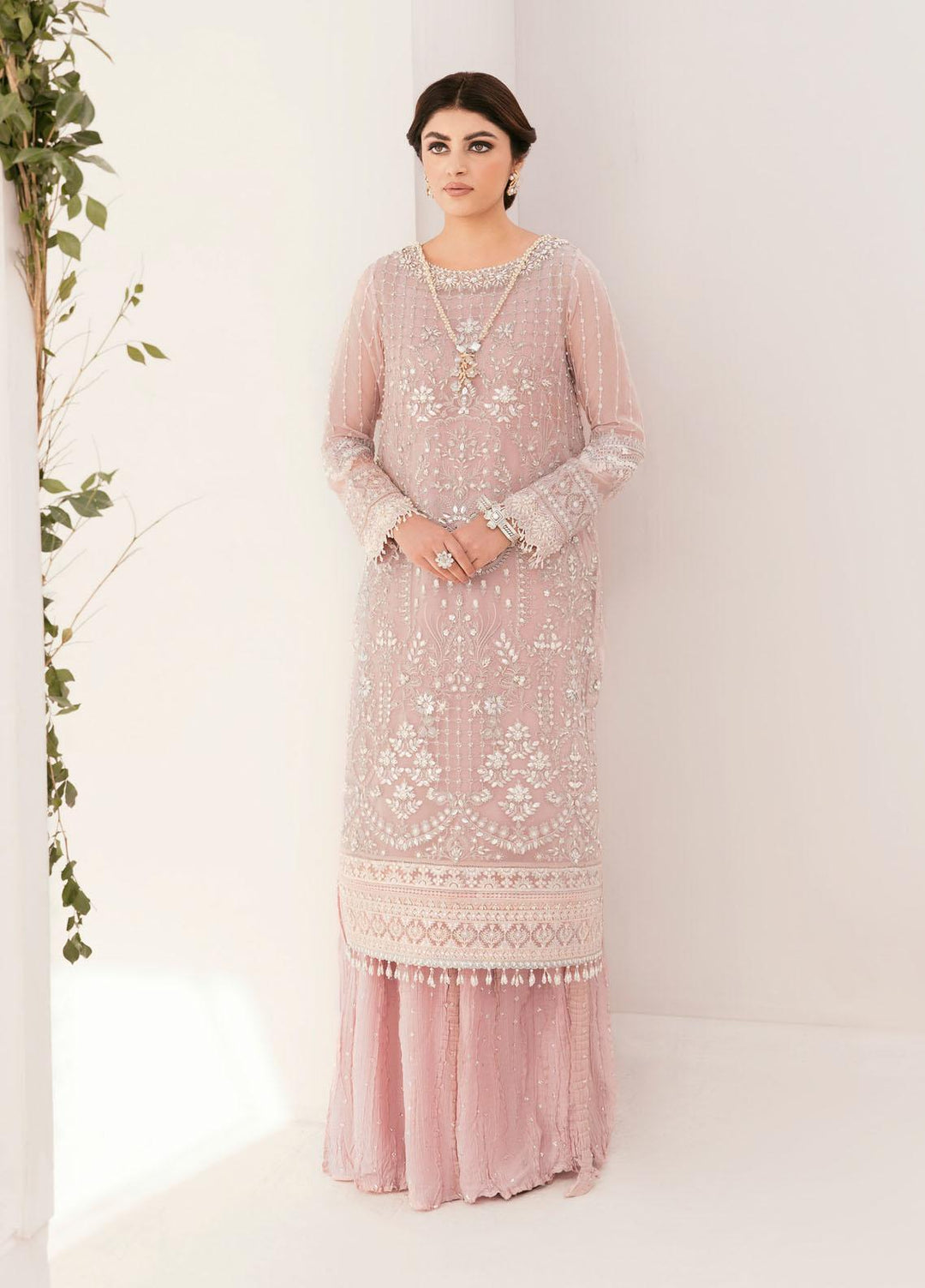 Chantelle By Baroque Embroidered Chiffon Suits Unstitched 3 Piece BQ23CH BQU-CH11-D05 - Luxury Formal Collection