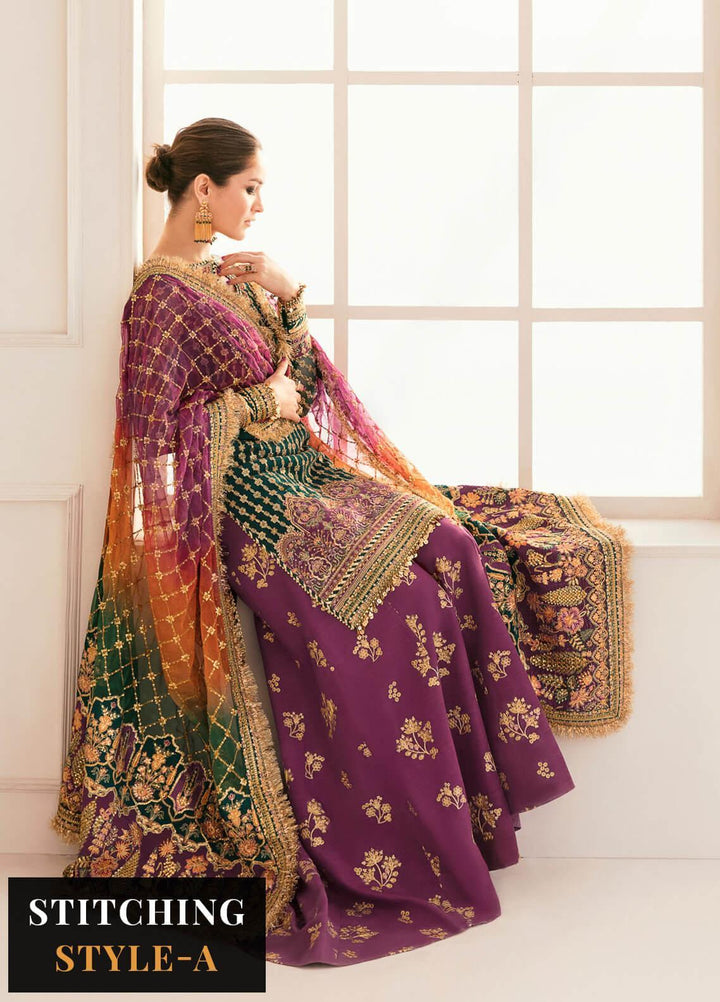 Chantelle by Baroque Unstitched Embroidered Chiffon 3 Piece Suit BQ26UFC BQU-CH11-D06 - Festive Collection