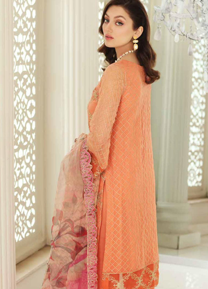 Charizma Embroidered Chiffon Suits Unstitched 3 Piece CRZ21AE CAL-004 - Luxury Collection