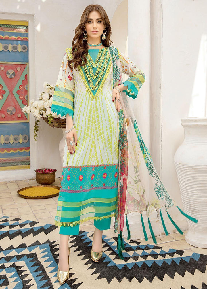 Aniiq Chunri By Charizma Printed Lawn Suits Unstitched 3 Piece CRZ21AC 09 - Summer Collection