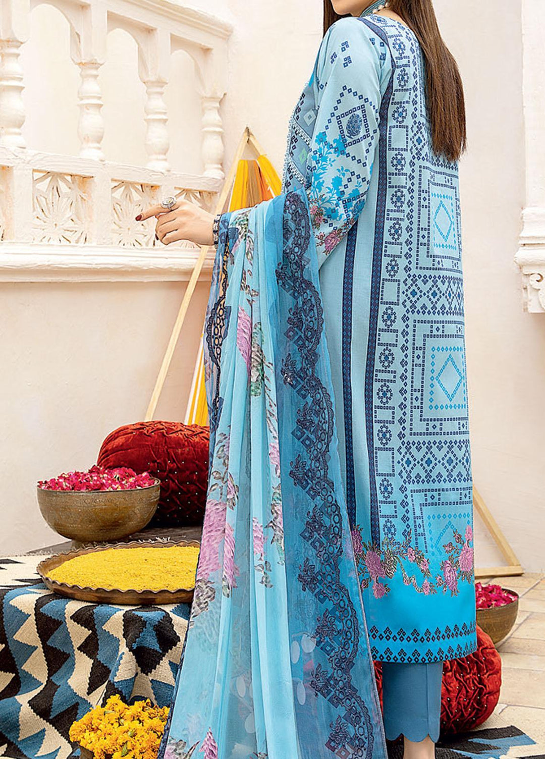 Aniiq Chunri By Charizma Printed Lawn Suits Unstitched 3 Piece CRZ21AC 12 - Summer Collection