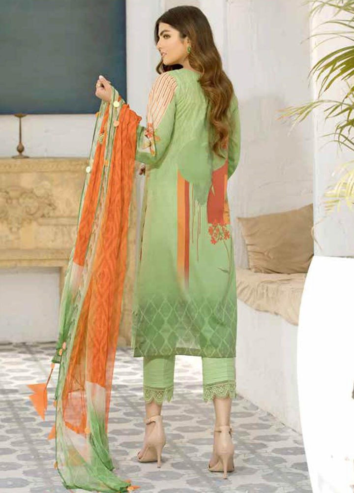 Charizma Printed Lawn Suits Unstitched 3 Piece CRZ21CP CP-12 - Summer Collection
