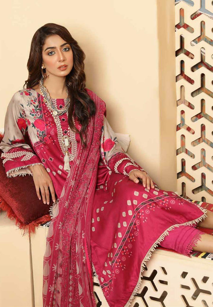 C-Prints By Charizma Printed Linen Suits Unstitched 3 Piece CRZ21W 08 - Fall / Winter Collection