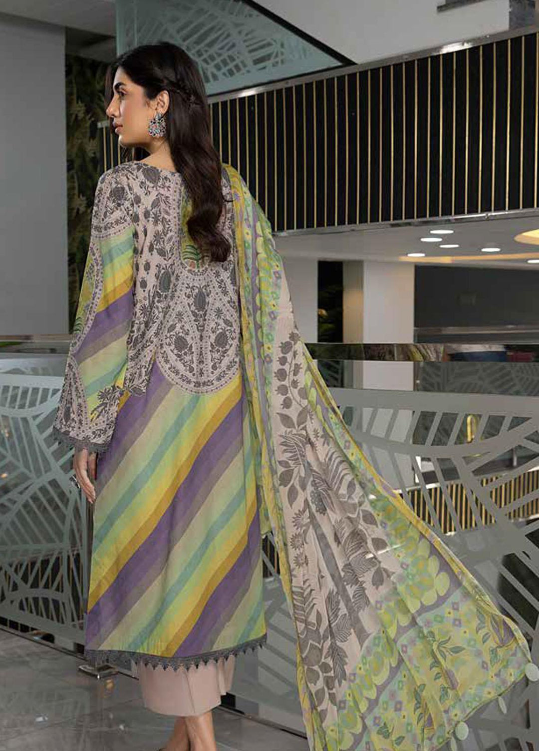 C-Prints By Charizma Printed Lawn Suits Unstitched 3 Piece CRZ23-CP6 CP-45 - Summer Collection