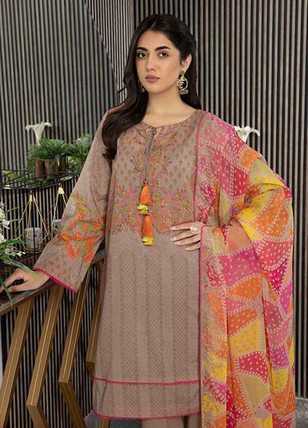 C-Prints By Charizma Printed Lawn Suits Unstitched 3 Piece CRZ23-CP6 CP-47 - Summer Collection