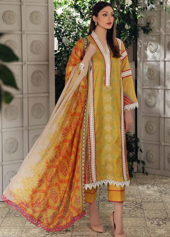 Charizma Printed Lawn Suits Unstitched 3 Piece CRZ21CP-5 CP-52 - Summer Collection