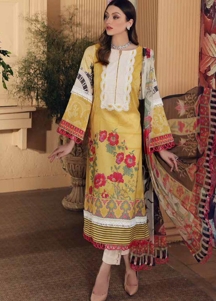 Charizma Printed Lawn Suits Unstitched 3 Piece CRZ21CP-5 CP-58 - Summer Collection