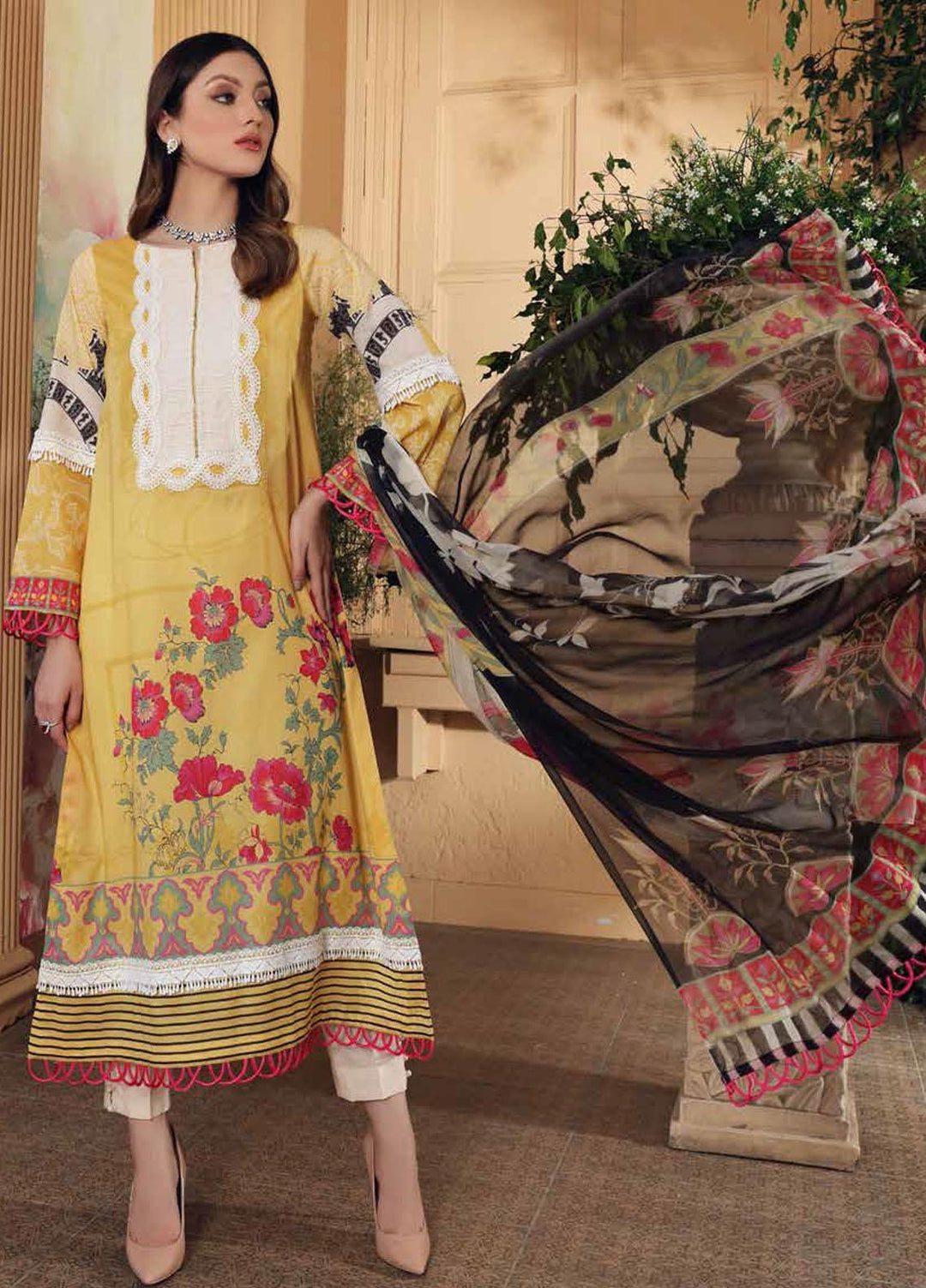 Charizma Printed Lawn Suits Unstitched 3 Piece CRZ21CP-5 CP-58 - Summer Collection