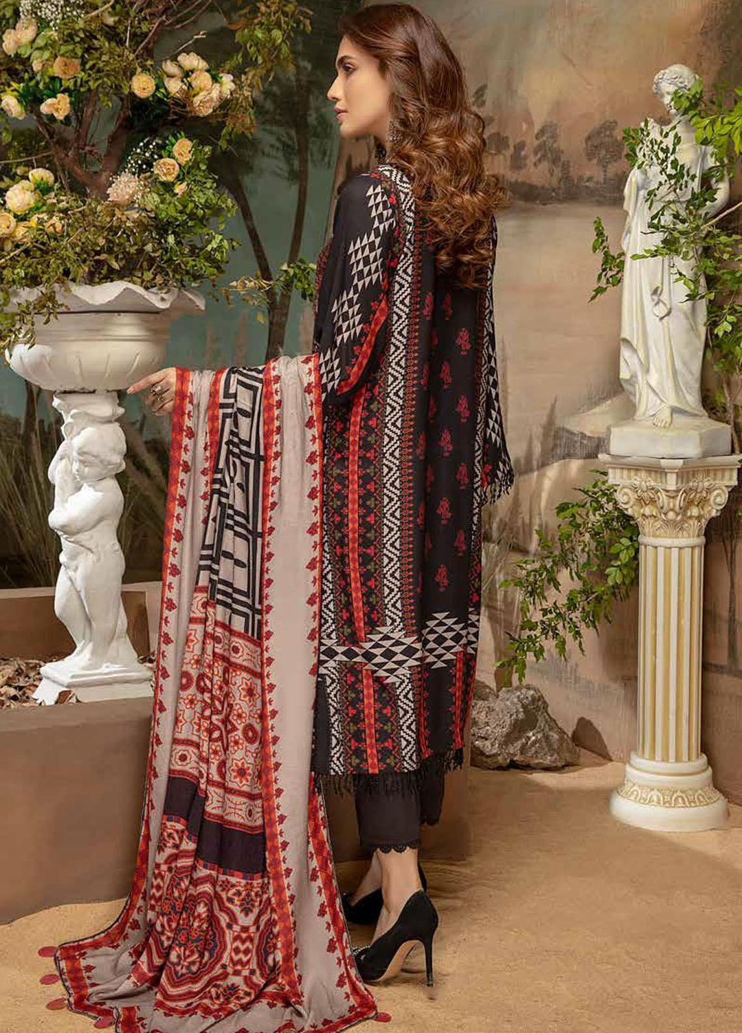Charizma Embroidered Kotail Suits Unstitched 3 Piece CRZ21CK CPW-12 - Winter Collection