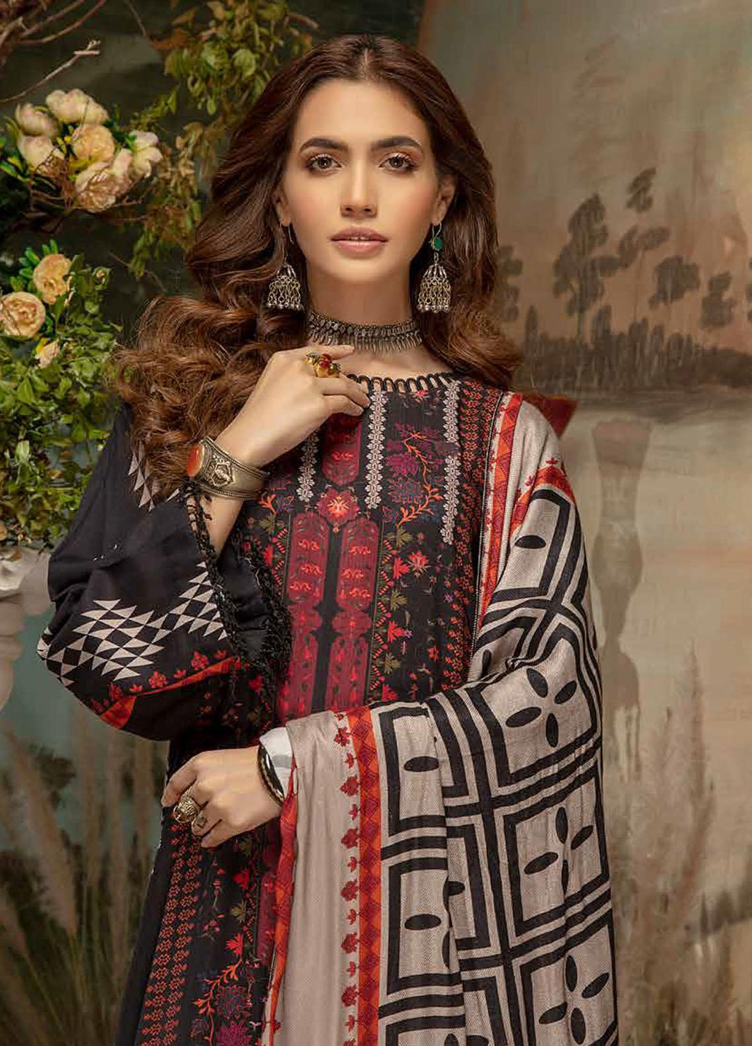 Charizma Embroidered Kotail Suits Unstitched 3 Piece CRZ21CK CPW-12 - Winter Collection