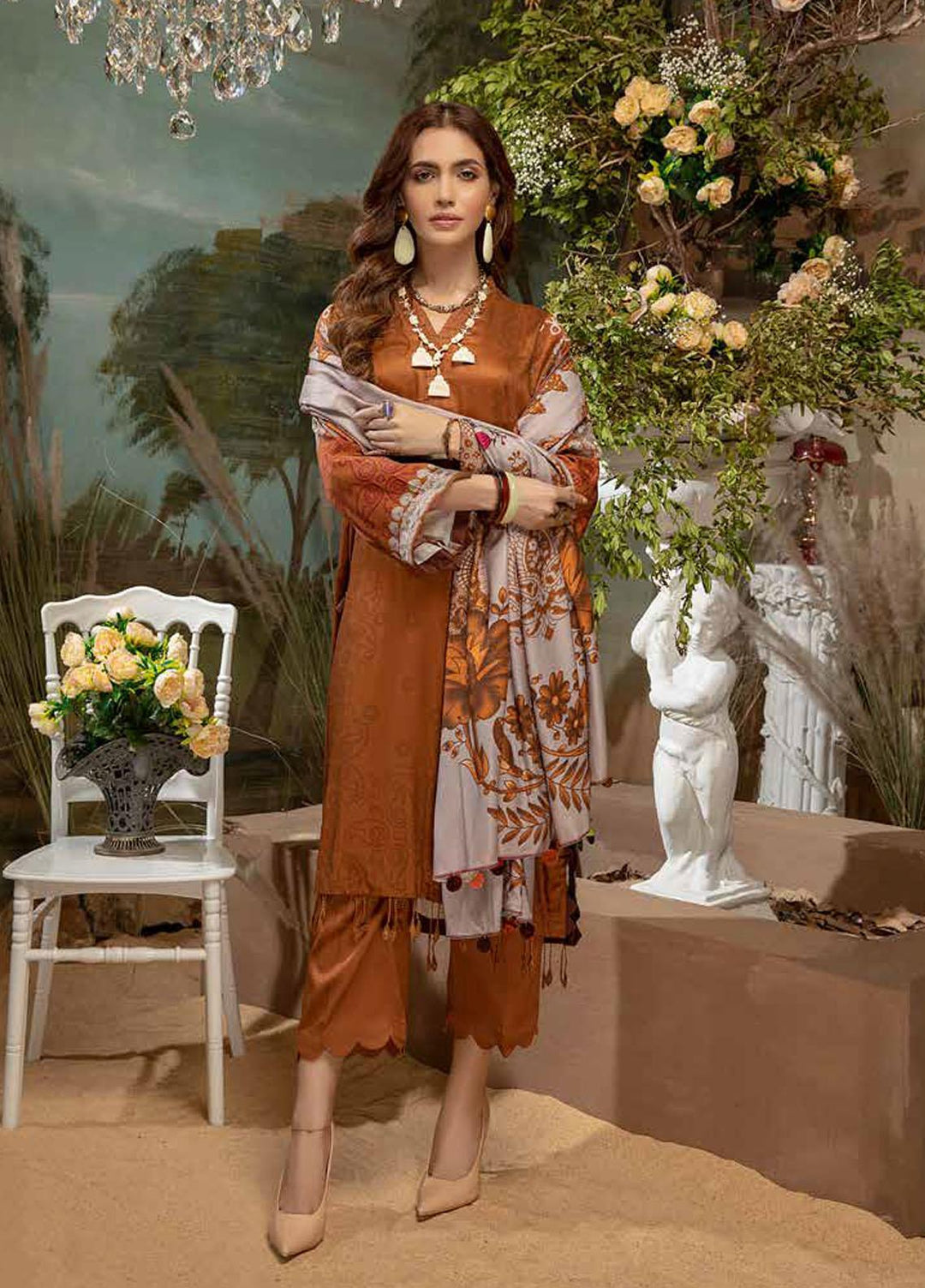 Charizma Embroidered Kotail Suits Unstitched 3 Piece CRZ21CK CPW-13 - Winter Collection