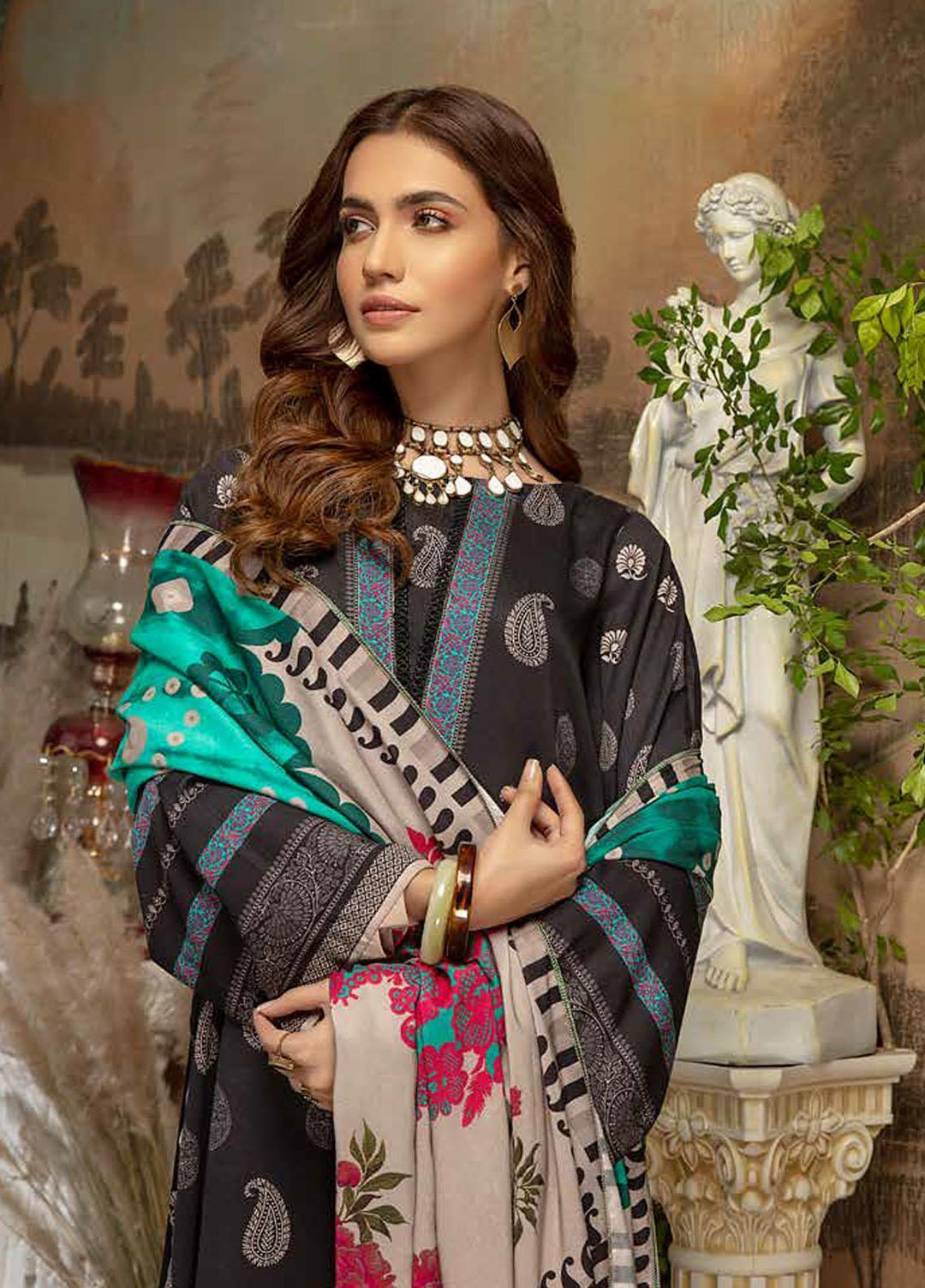 Charizma Embroidered Kotail Suits Unstitched 3 Piece CRZ21CK CPW-16 - Winter Collection