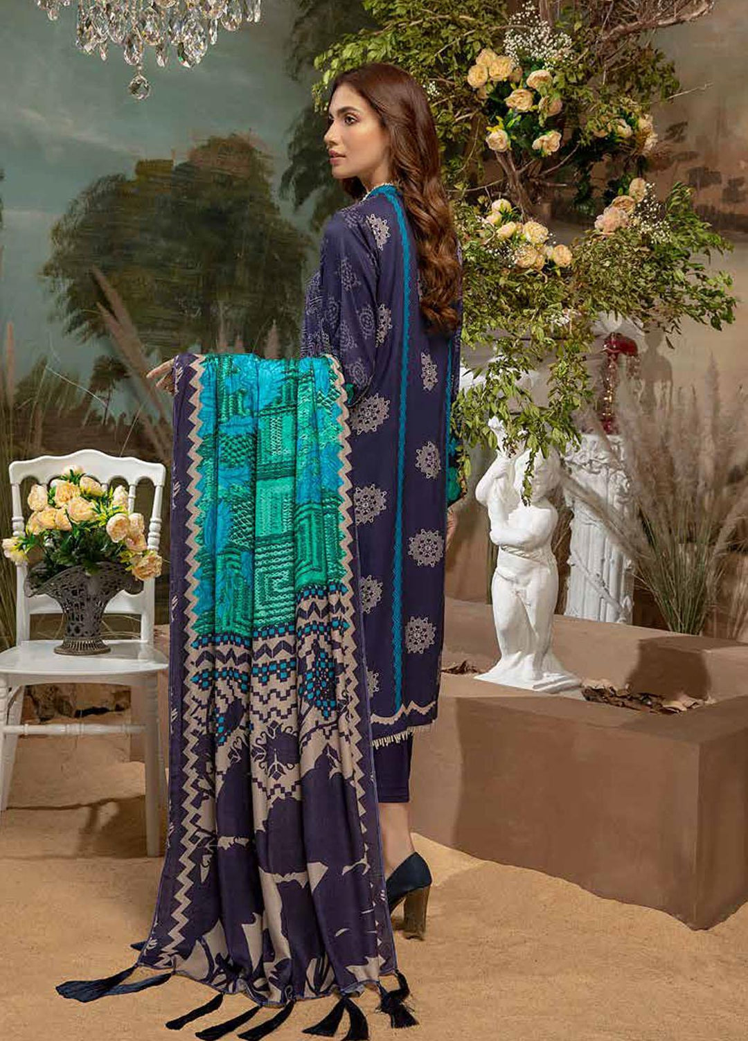 Charizma Embroidered Kotail Suits Unstitched 3 Piece CRZ21CK CPW-18 - Winter Collection