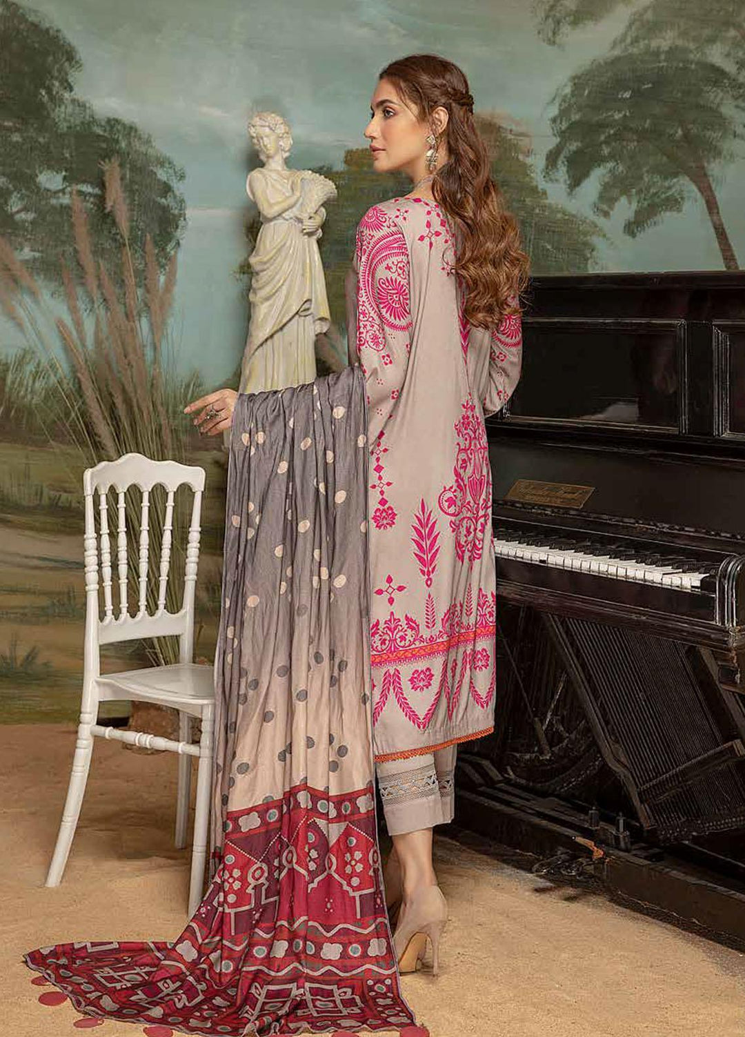 Charizma Embroidered Kotail Suits Unstitched 3 Piece CRZ21CK CPW-19 - Winter Collection