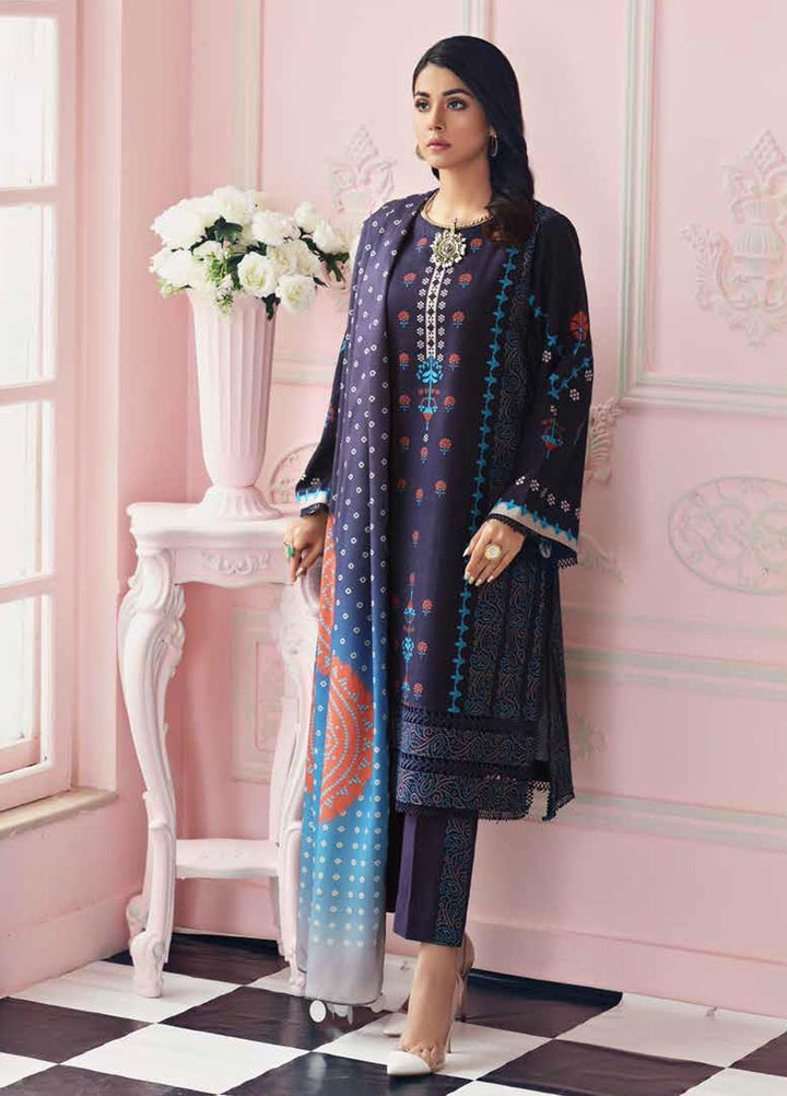 Charizma Printed Khaddar Suits Unstitched 3 Piece CRZ21CS CPW-24 - Winter Collection