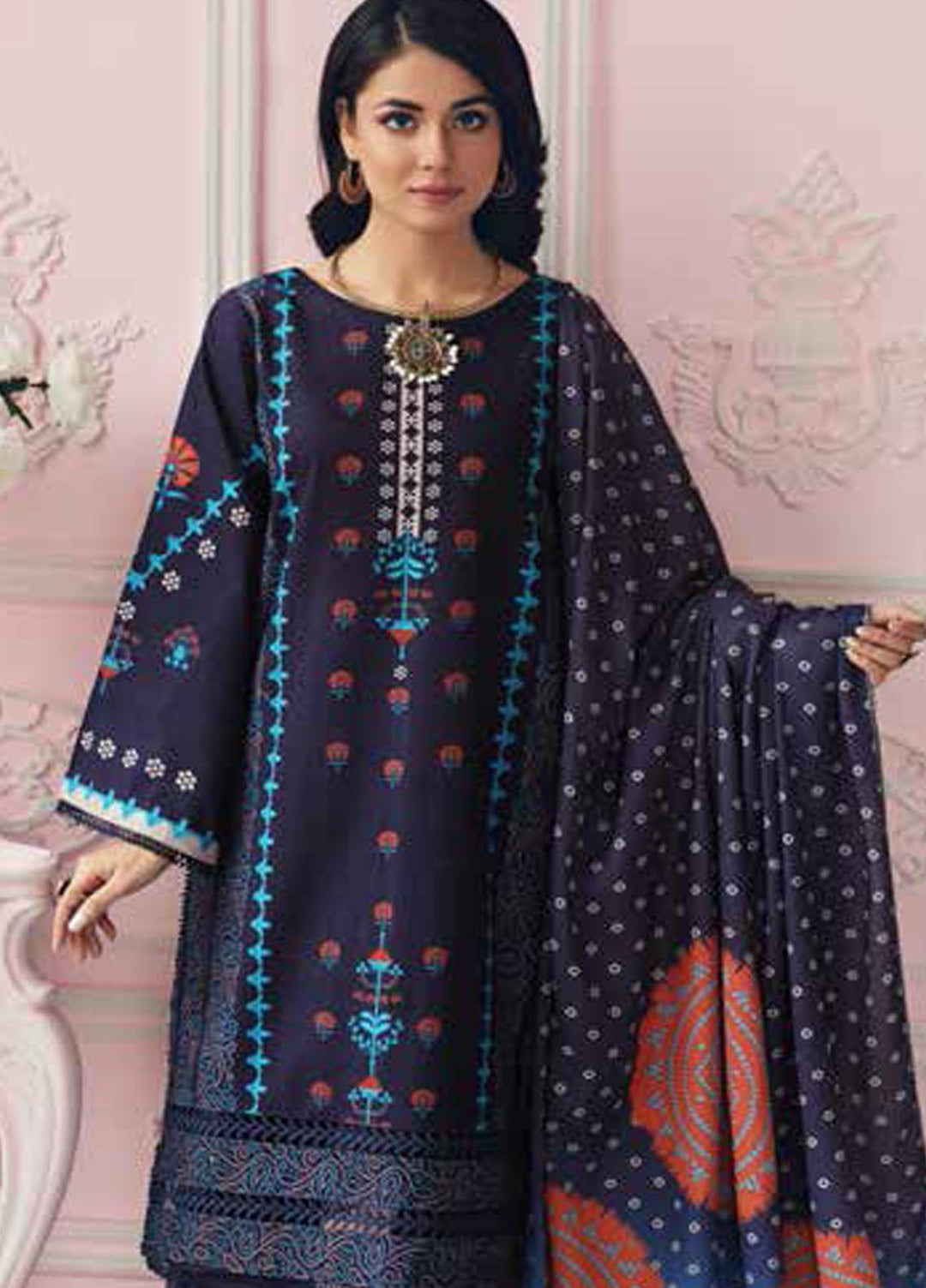 Charizma Printed Khaddar Suits Unstitched 3 Piece CRZ21CS CPW-24 - Winter Collection