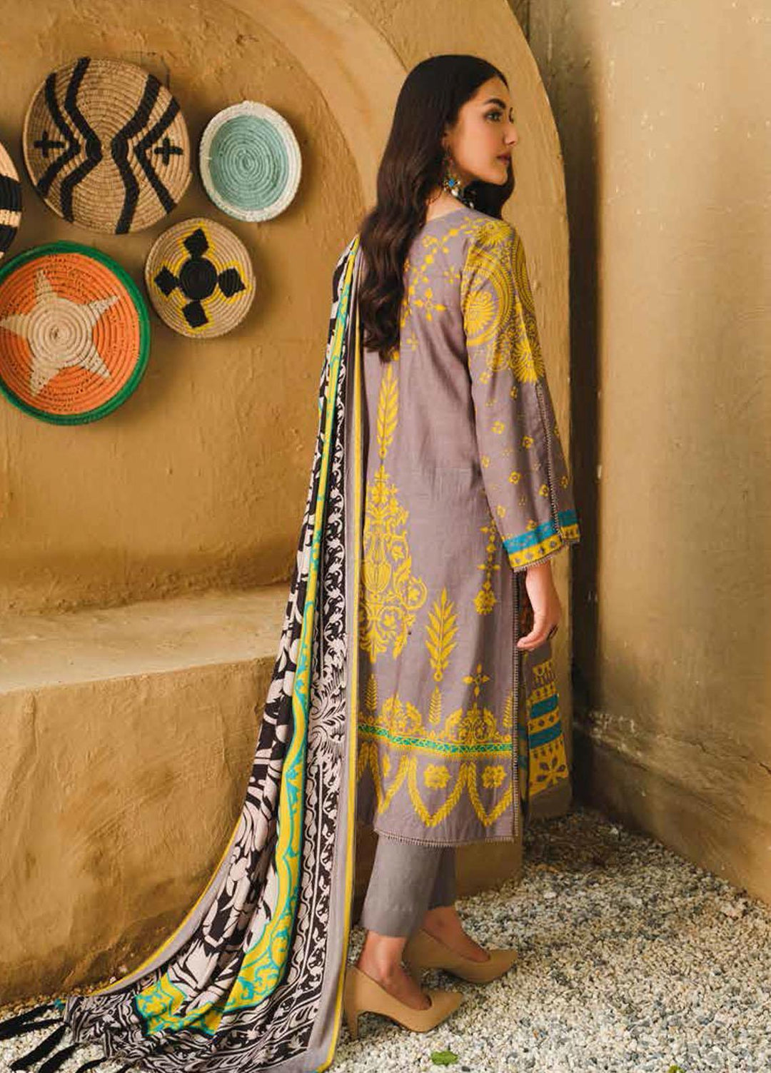 Charizma Printed Khaddar Suits Unstitched 3 Piece CRZ21CS CPW-25 - Winter Collection