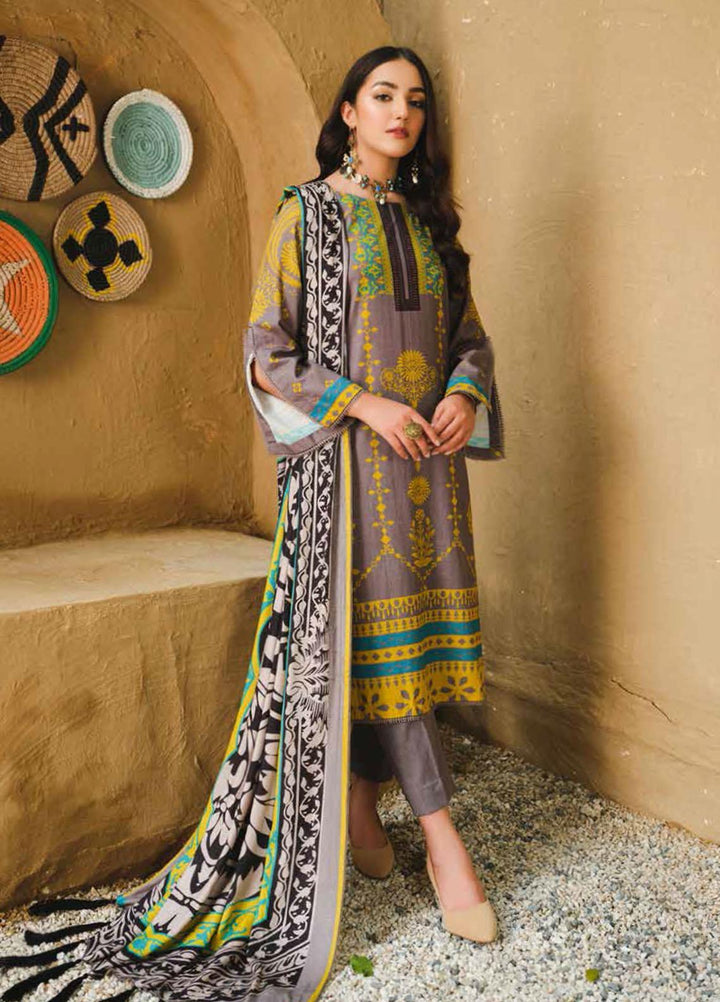 Charizma Printed Khaddar Suits Unstitched 3 Piece CRZ21CS CPW-25 - Winter Collection
