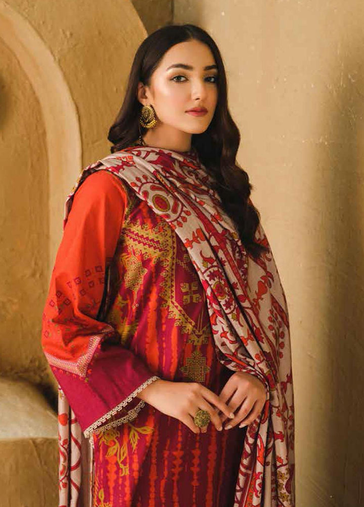 Charizma Printed Khaddar Suits Unstitched 3 Piece CRZ21CS CPW-27 - Winter Collection