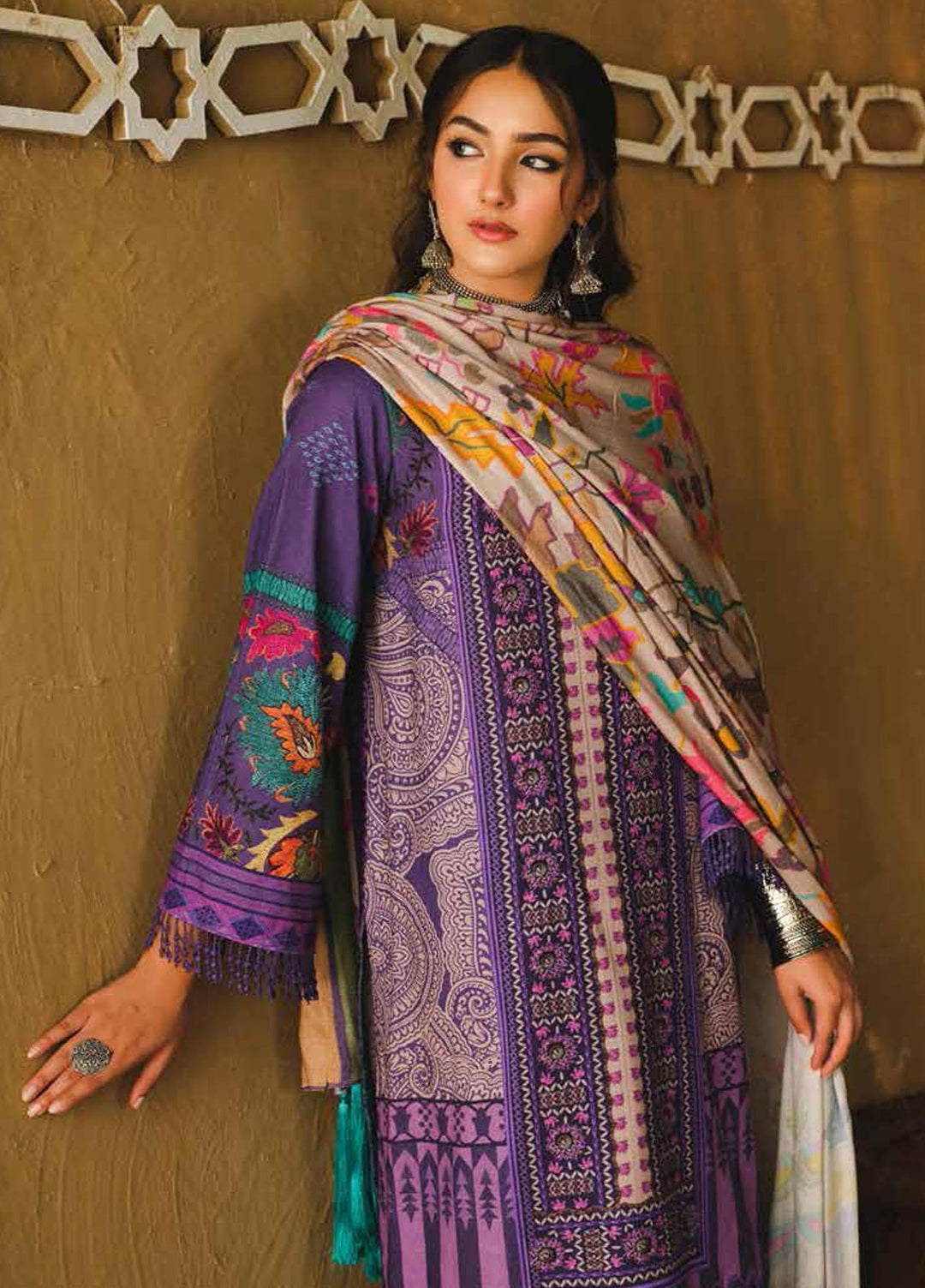 Charizma Printed Khaddar Suits Unstitched 3 Piece CRZ21CS CPW-28 - Winter Collection