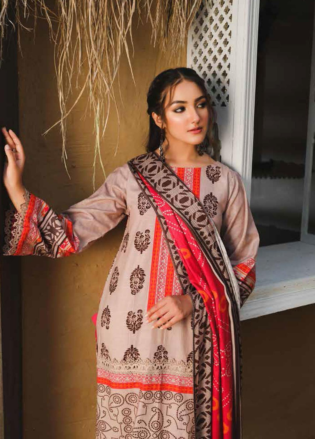 Charizma Printed Khaddar Suits Unstitched 3 Piece CRZ21CS CPW-29 - Winter Collection