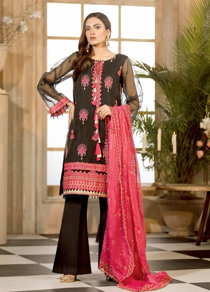 Chimmer By Charizma Embroidered Chiffon Suits Unstitched 3 Piece CRZ21-C5 37 - Luxury Collection