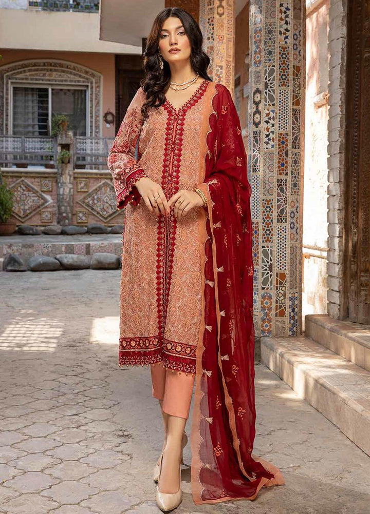 Charizma Embroidered Chiffon Suits Unstitched 3 Piece CRZ21-C6 CHM-40 - Festive Collection