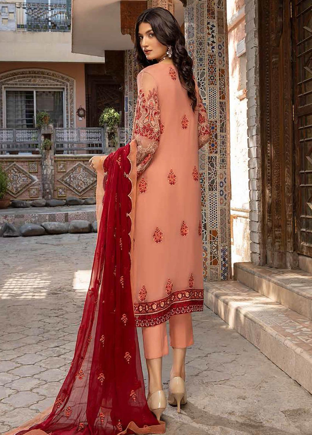 Charizma Embroidered Chiffon Suits Unstitched 3 Piece CRZ21-C6 CHM-40 - Festive Collection