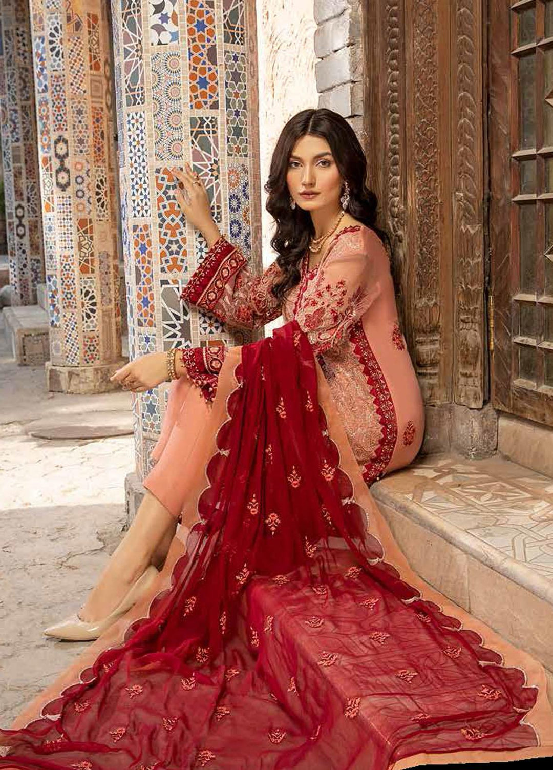 Charizma Embroidered Chiffon Suits Unstitched 3 Piece CRZ21-C6 CHM-40 - Festive Collection